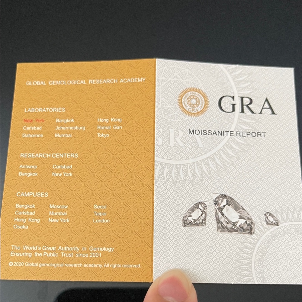 💎1.0Ctw Moissanite 3 Prongs Stud Earrings with GRA Certificate - Picture 9 of 10